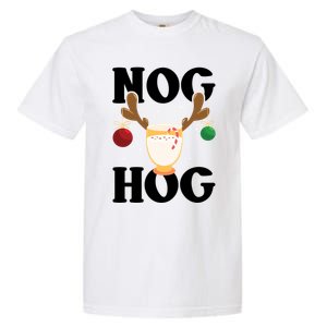 Nog Hog National Eggnog Day Egg Nog Christmas Holiday Great Gift Garment-Dyed Heavyweight T-Shirt