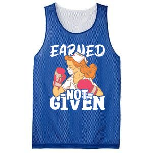 Nursing Hospital Nurse Earned Not Given Nurse Great Gift Mesh Reversible Basketball Jersey Tank