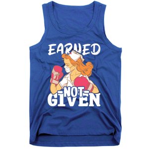 Nursing Hospital Nurse Earned Not Given Nurse Great Gift Tank Top