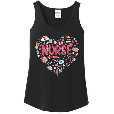 Nurse Heart Nursing Hospital Gift Ladies Essential Tank