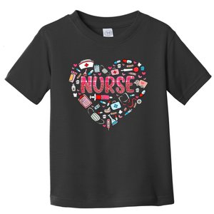 Nurse Heart Nursing Hospital Gift Toddler T-Shirt