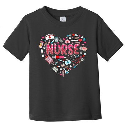 Nurse Heart Nursing Hospital Gift Toddler T-Shirt