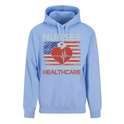 Nurse Heartbeat Of Healthcare Nurse Assistant Heartbeat Great Gift Unisex Surf Hoodie