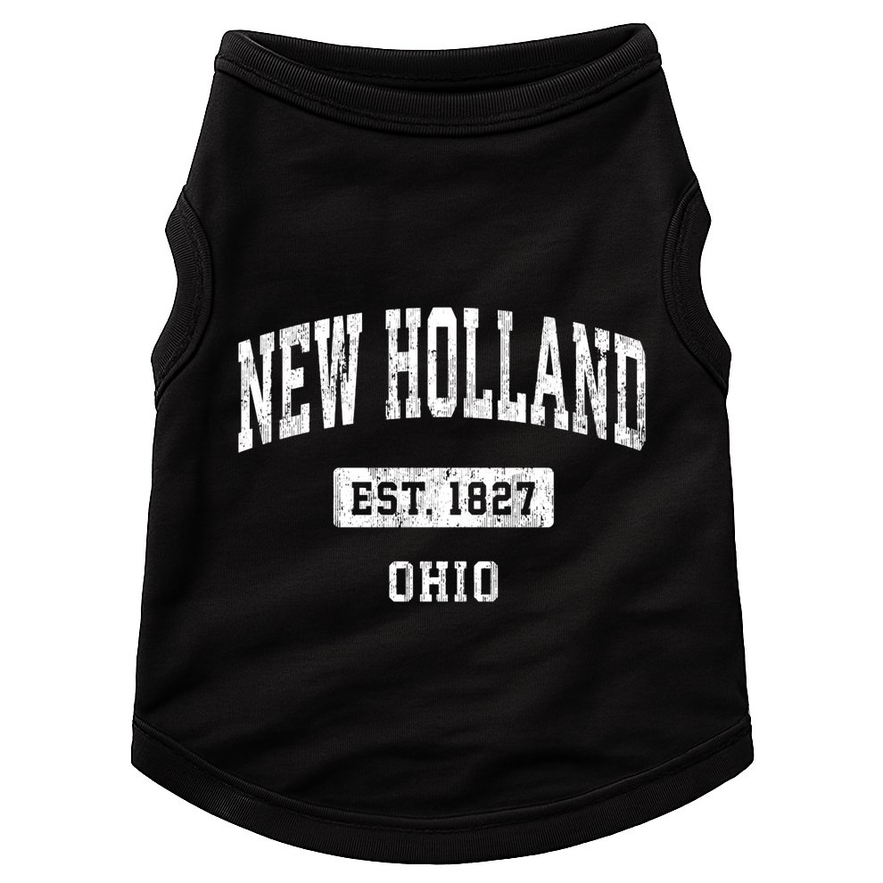 New Holland Ohio Oh Vintage Sports Established Doggie Tank
