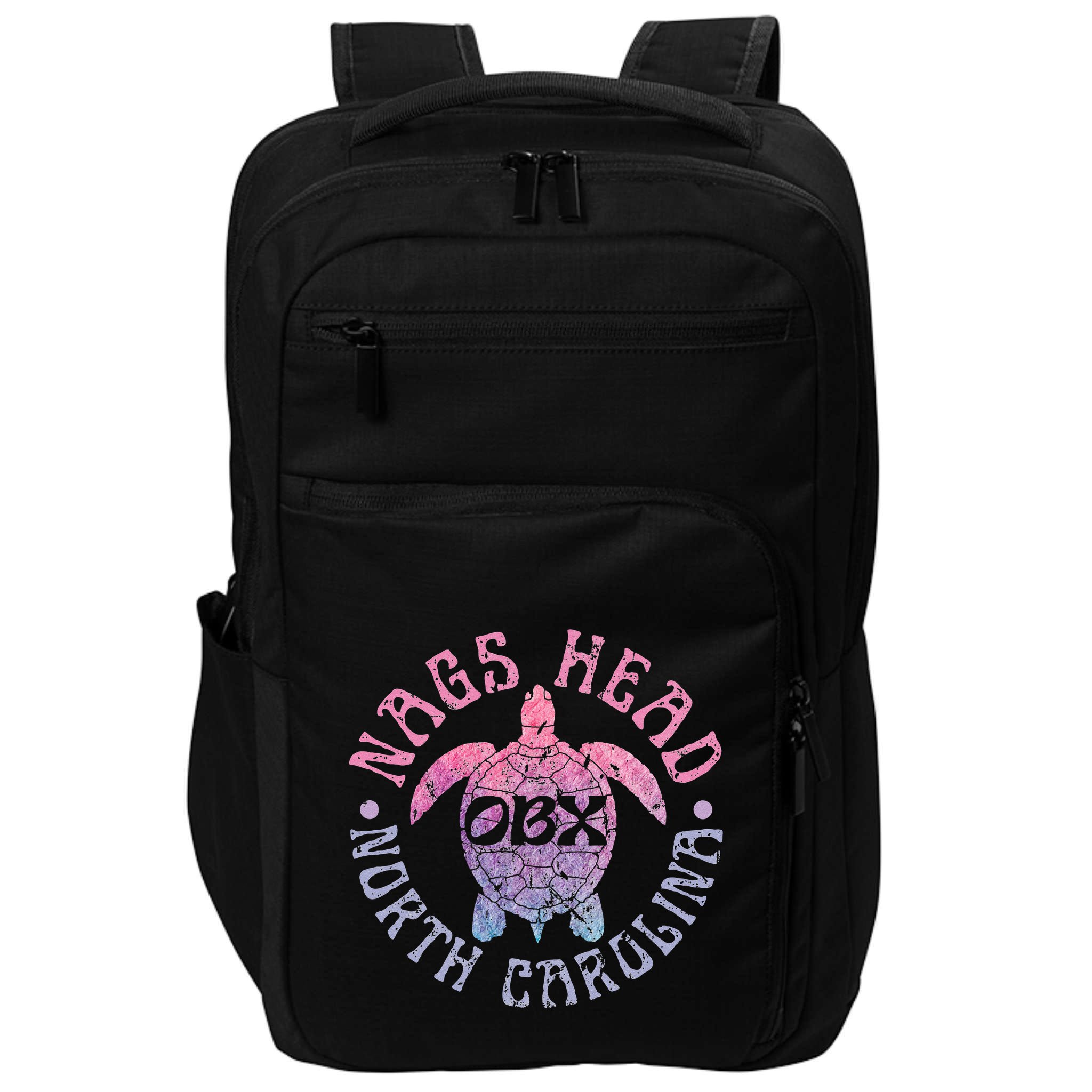 Nags Head Outer Banks North Carolina OBX Sea Turtle Vintage Impact Tech Backpack