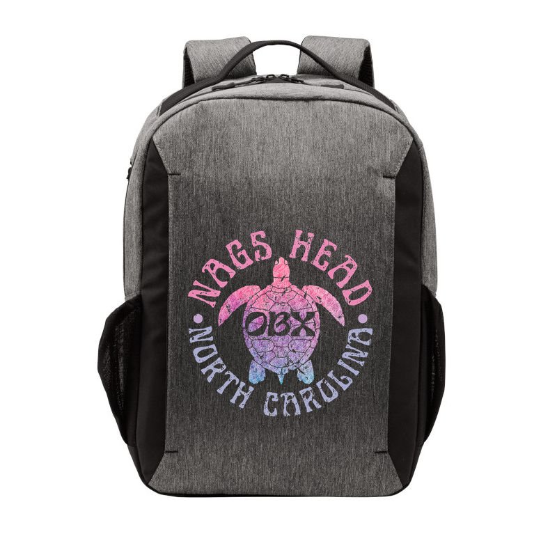 Nags Head Outer Banks North Carolina OBX Sea Turtle Vintage Vector Backpack