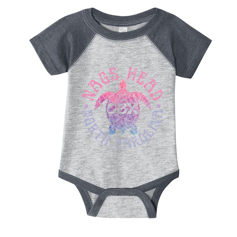 Nags Head Outer Banks North Carolina OBX Sea Turtle Vintage Infant Baby Jersey Bodysuit