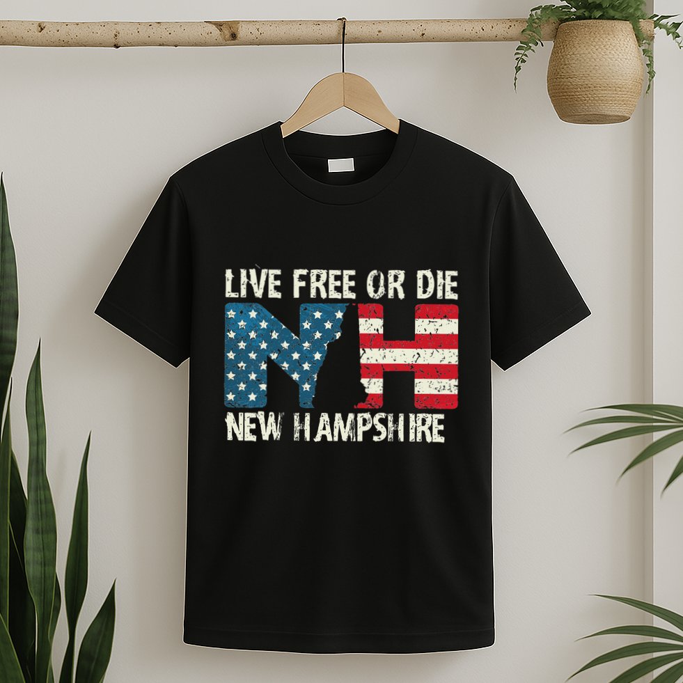 New Hampshire Patriotic Live Free Or Die T-Shirt