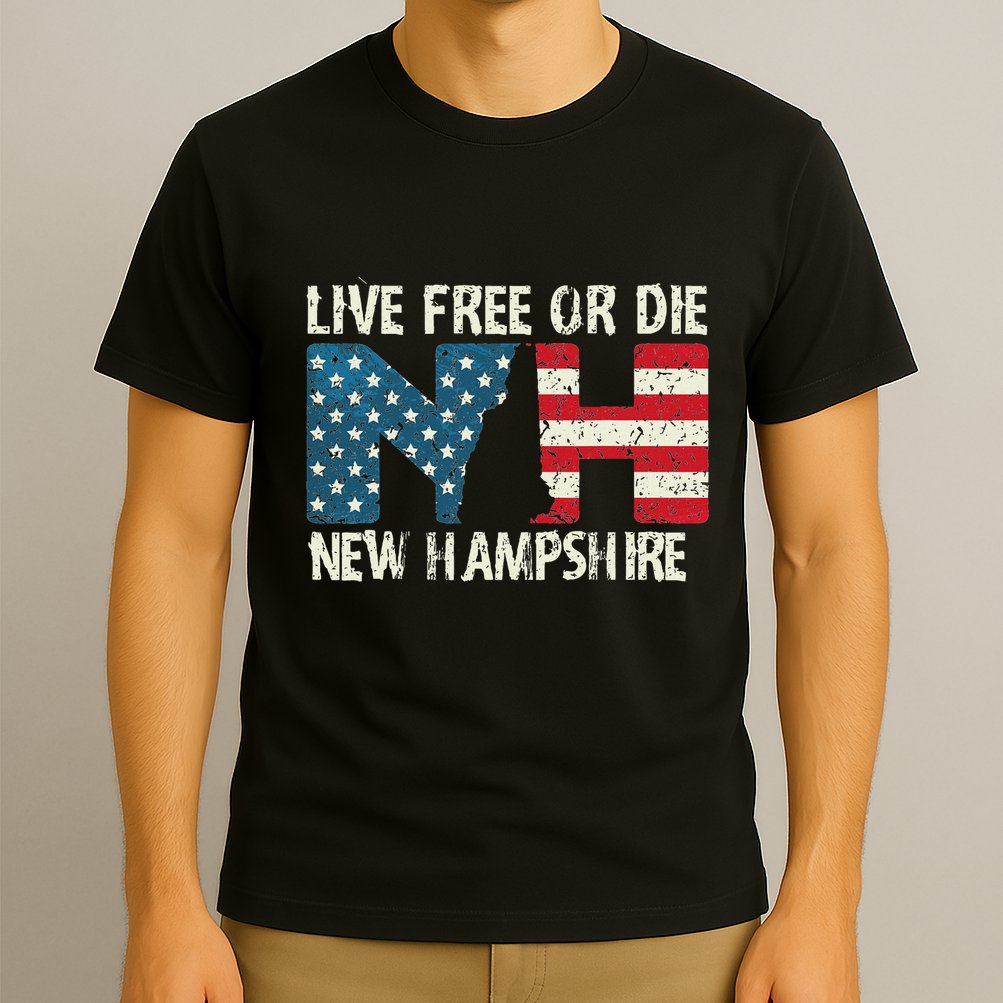 New Hampshire Patriotic Live Free Or Die T-Shirt