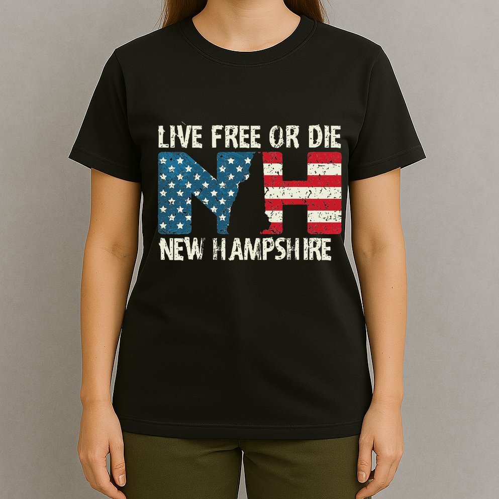 New Hampshire Patriotic Live Free Or Die T-Shirt