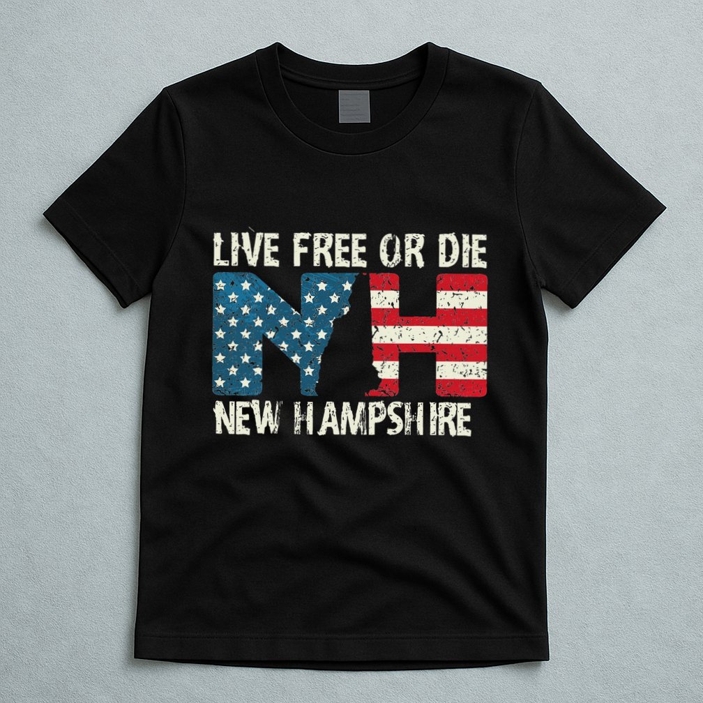 New Hampshire Patriotic Live Free Or Die T-Shirt