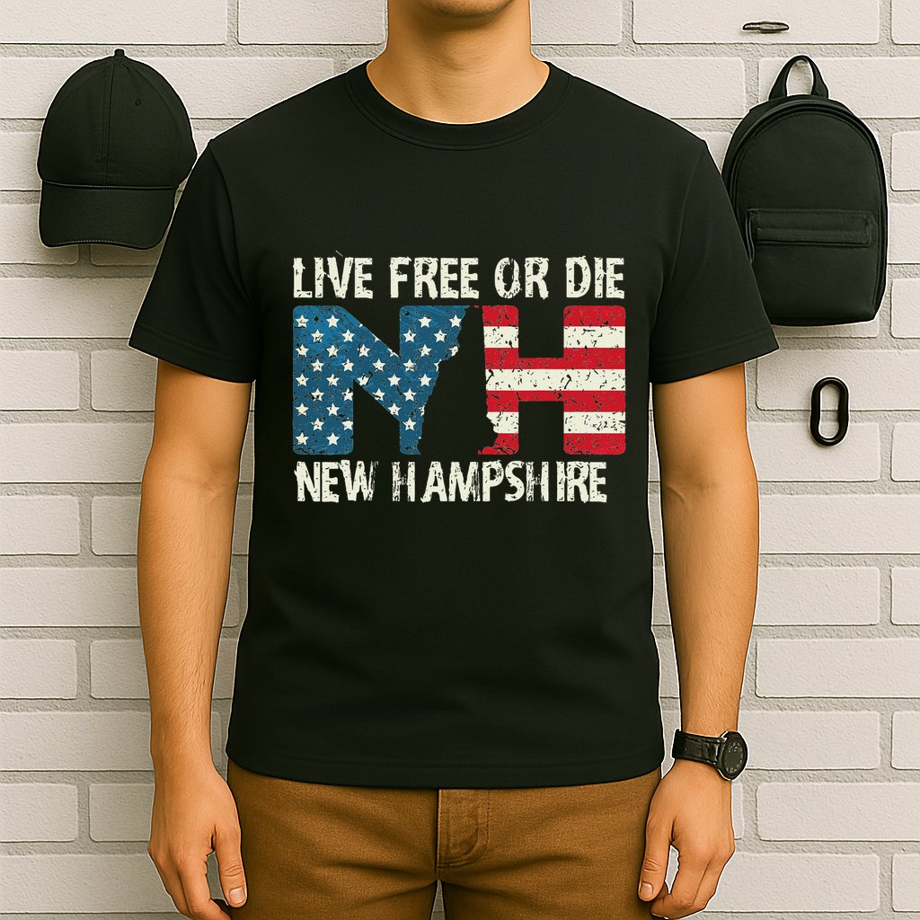 New Hampshire Patriotic Live Free Or Die T-Shirt