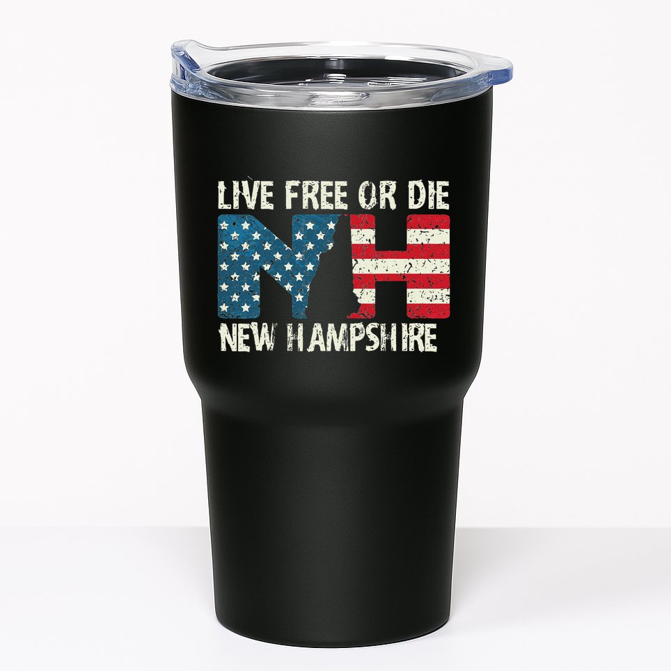 New Hampshire Patriotic Live Free Or Die Tumbler