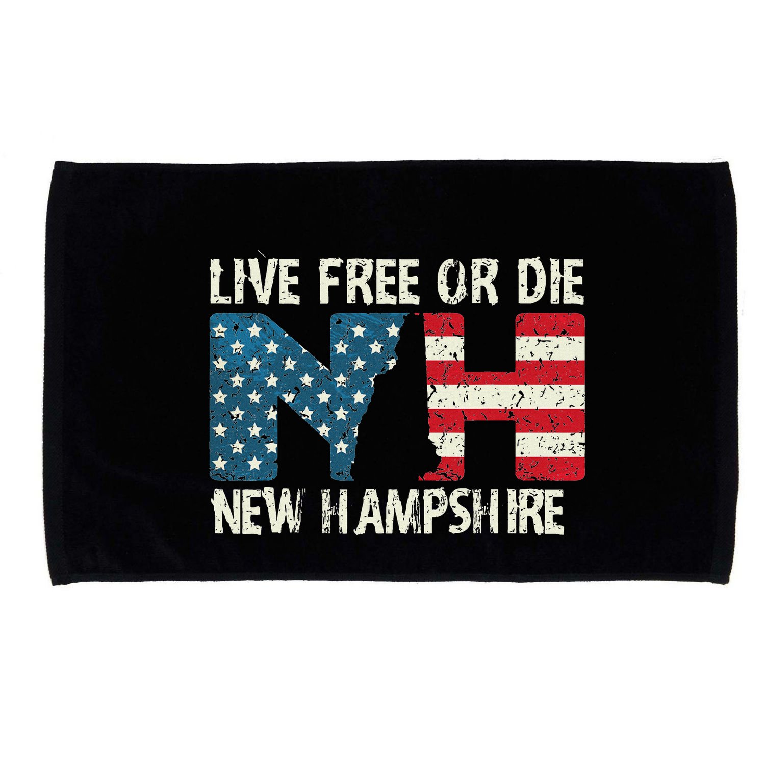 New Hampshire Patriotic Live Free Or Die Microfiber Hand Towel