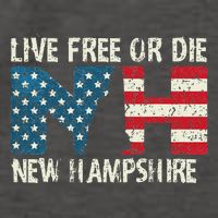 New Hampshire Patriotic Live Free Or Die Vector Backpack