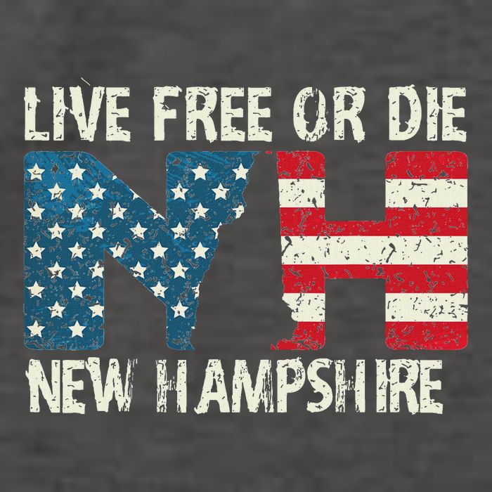 New Hampshire Patriotic Live Free Or Die Vector Backpack