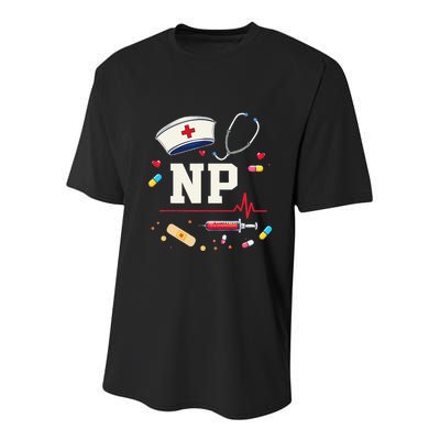 Np Healthcare Professional Gift Np Nurse Practitioner Pride Youth Performance Sprint T-Shirt