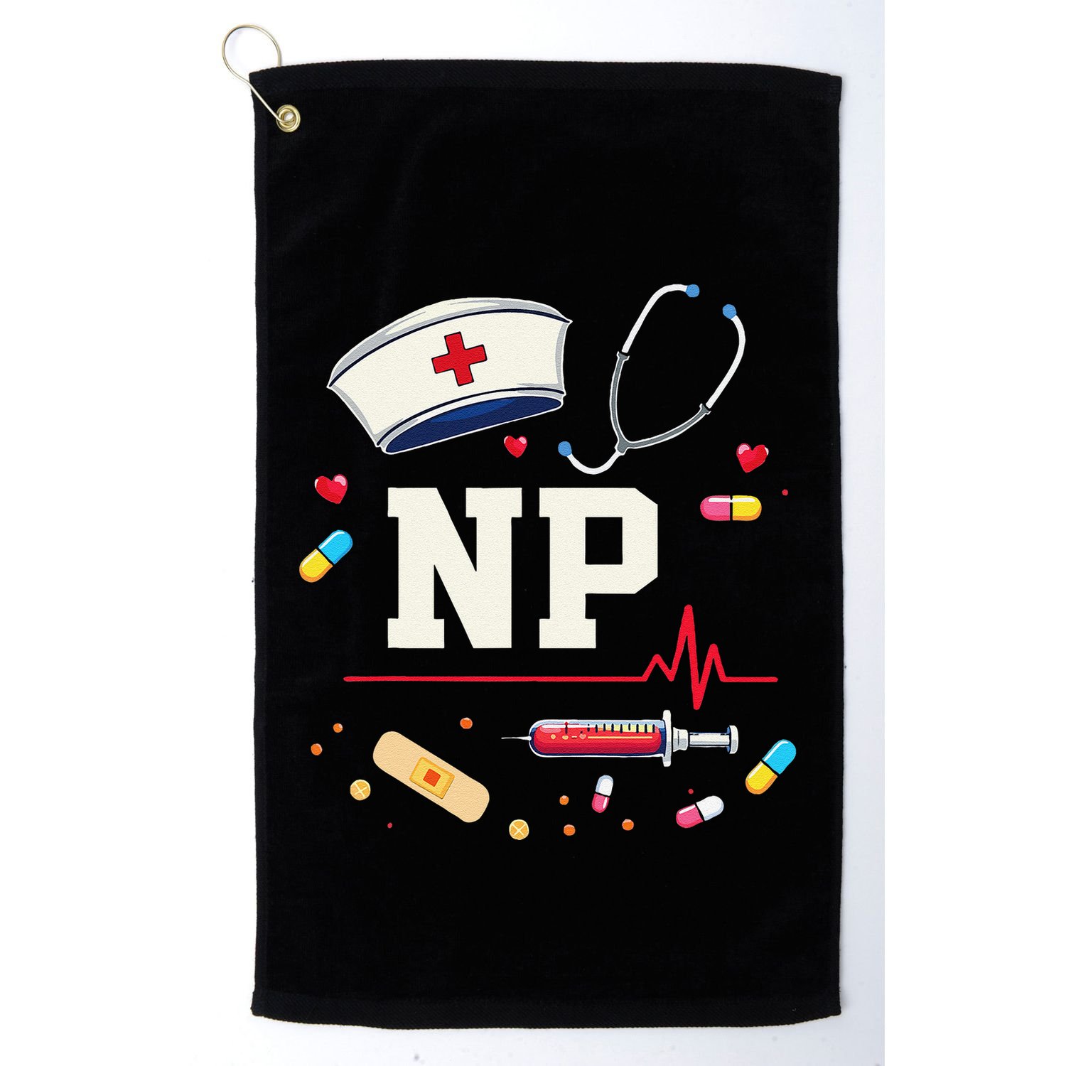 Np Healthcare Professional Gift Np Nurse Practitioner Pride Golf Towel