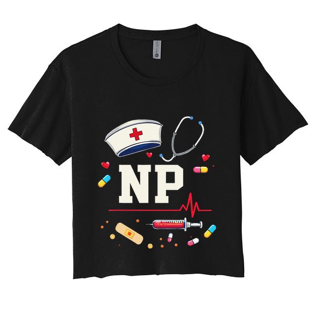 Np Healthcare Professional Gift Np Nurse Practitioner Pride Crop Top