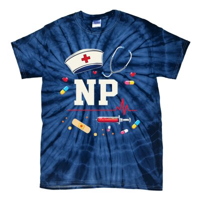 Np Healthcare Professional Gift Np Nurse Practitioner Pride Tie-Dye T-Shirt