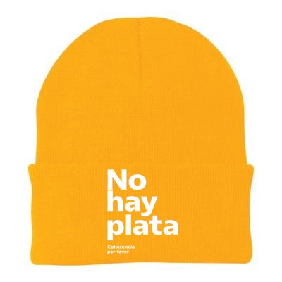 No Hay Plata Knit Cap Winter Beanie