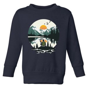 Nature Happy Place Toddler Sweatshirt