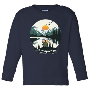 Nature Happy Place Toddler Long Sleeve Shirt