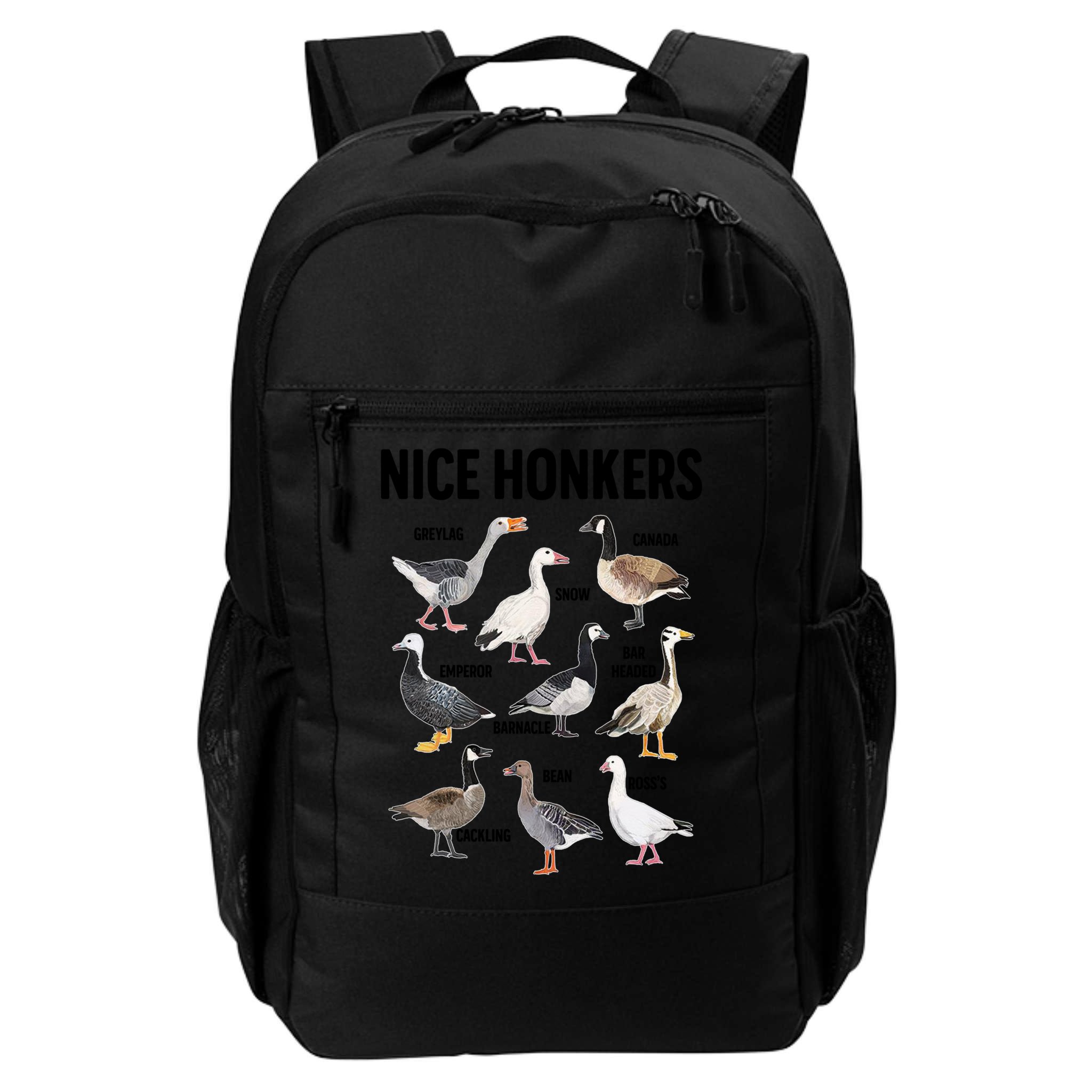 Nice Honker Pun Adult Joke Funny Bird Lover Birdwatcher Gift Backpack