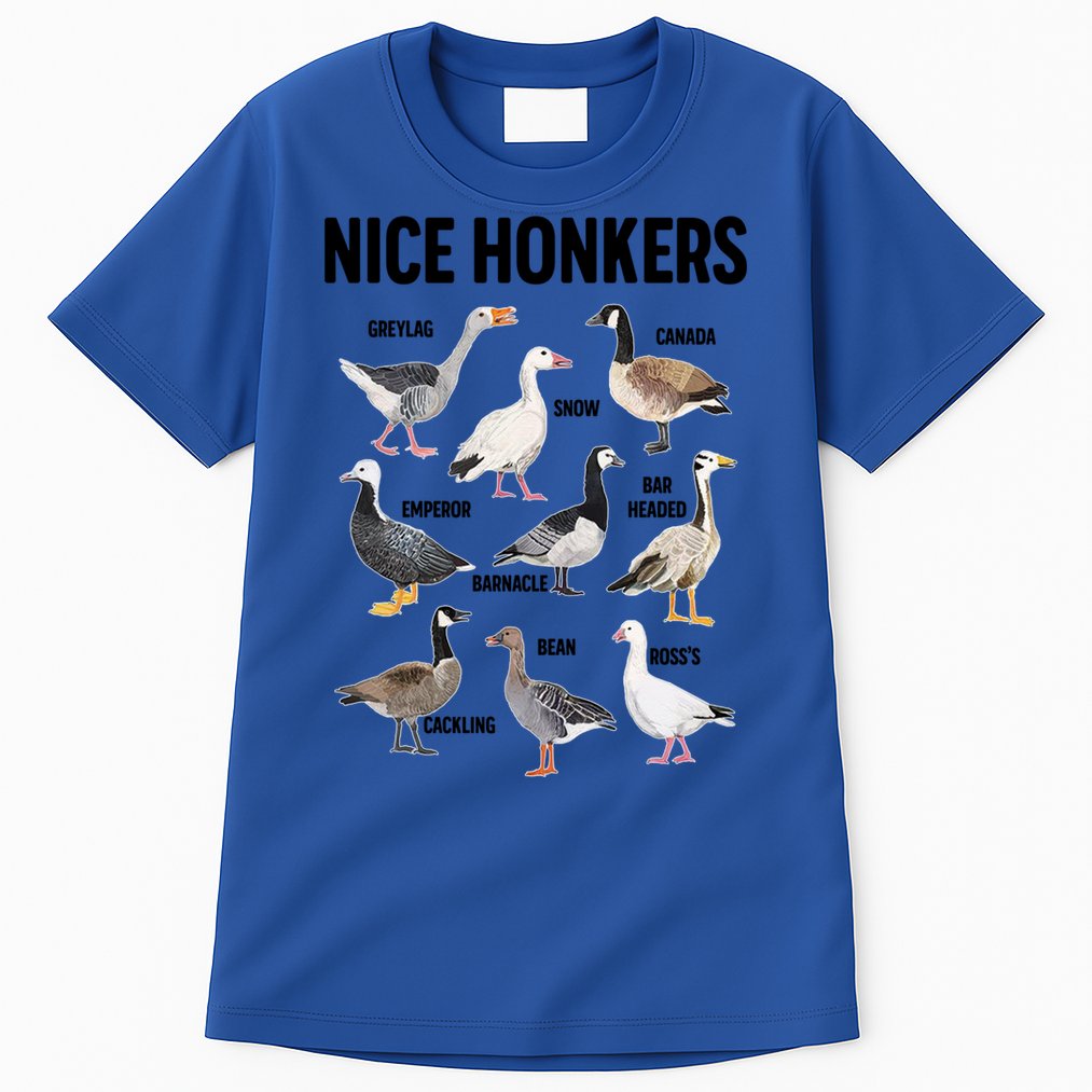 Nice Honker Pun Adult Joke Funny Bird Lover Birdwatcher Gift Tall T-Shirt