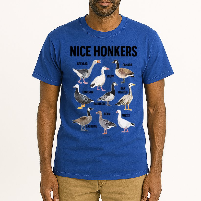 Nice Honker Pun Adult Joke Funny Bird Lover Birdwatcher Gift Tall T-Shirt
