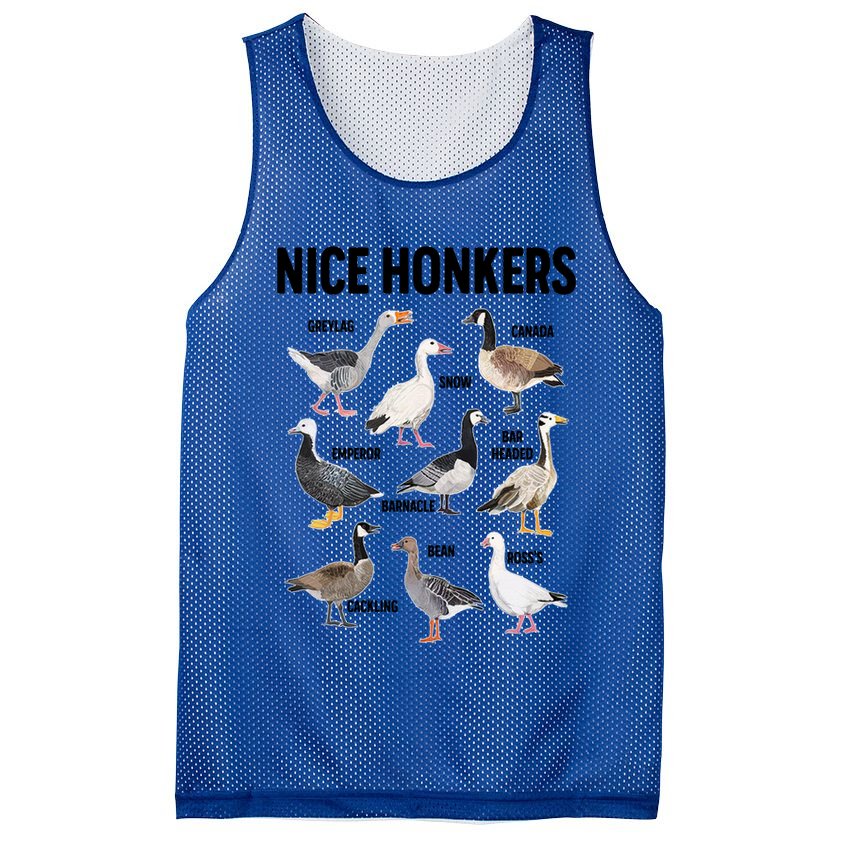 Nice Honker Pun Adult Joke Funny Bird Lover Birdwatcher Gift Mesh Reversible Basketball Jersey Tank
