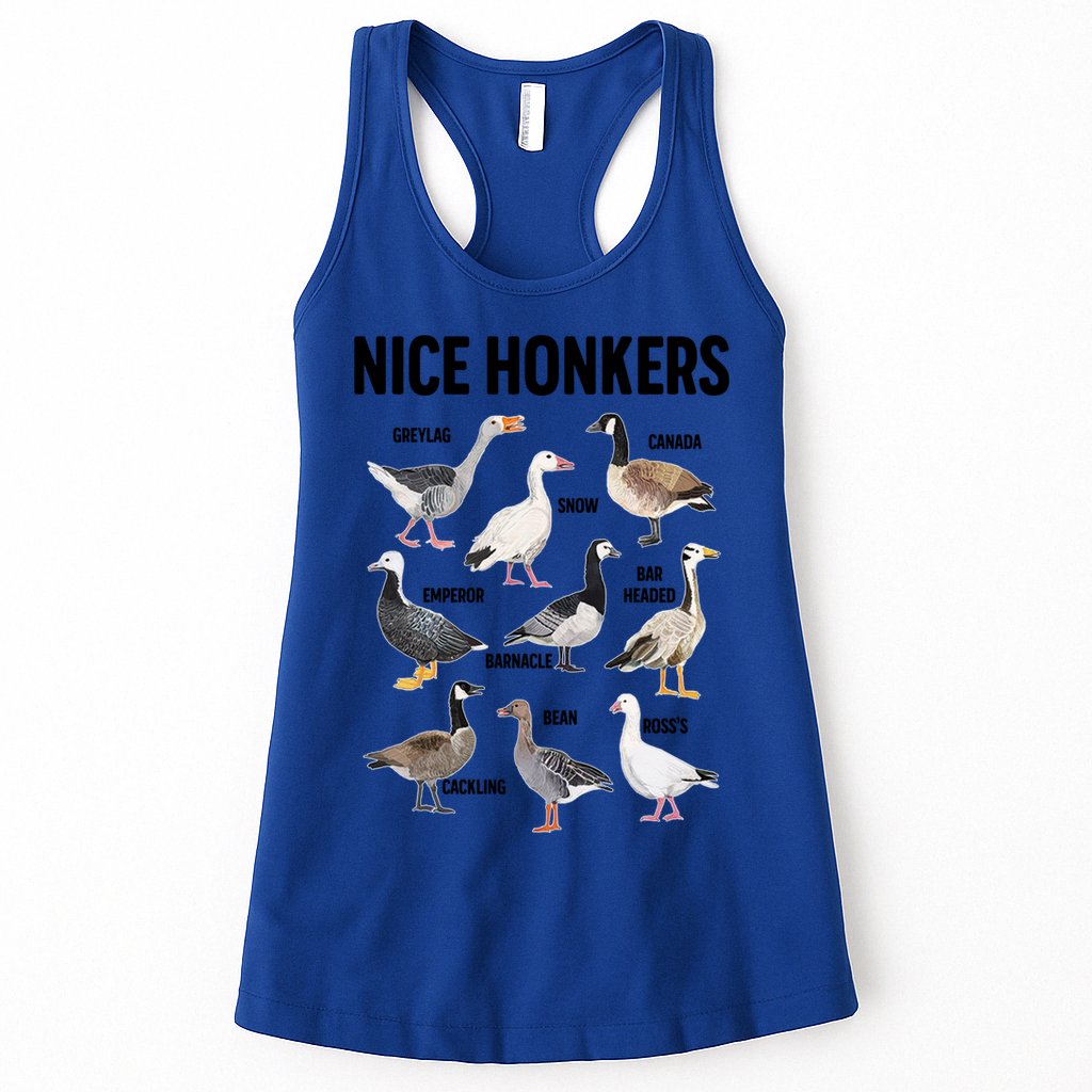 Nice Honker Pun Adult Joke Funny Bird Lover Birdwatcher Gift Womens Tank Top