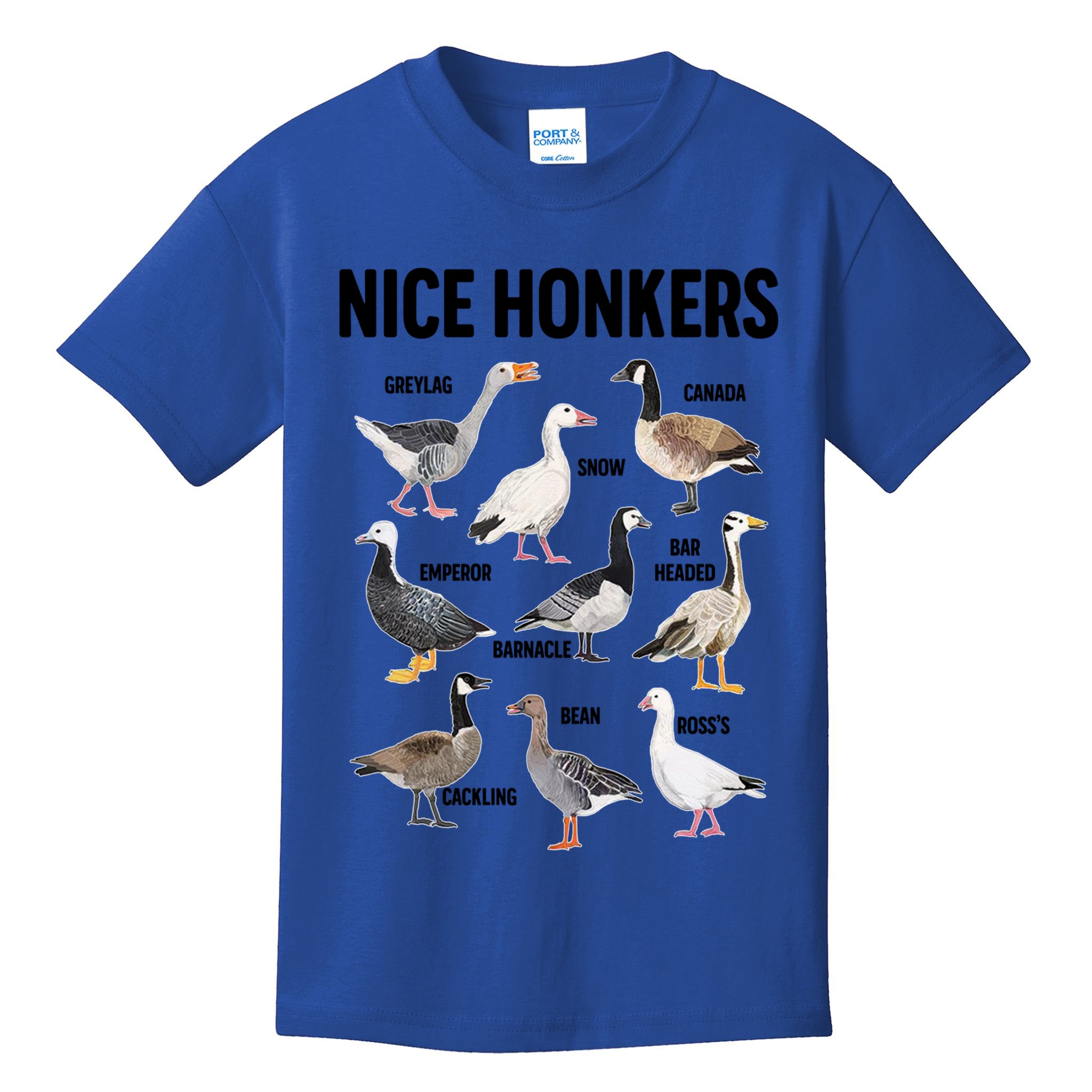 Nice Honker Pun Adult Joke Funny Bird Lover Birdwatcher Gift Kids T-Shirt
