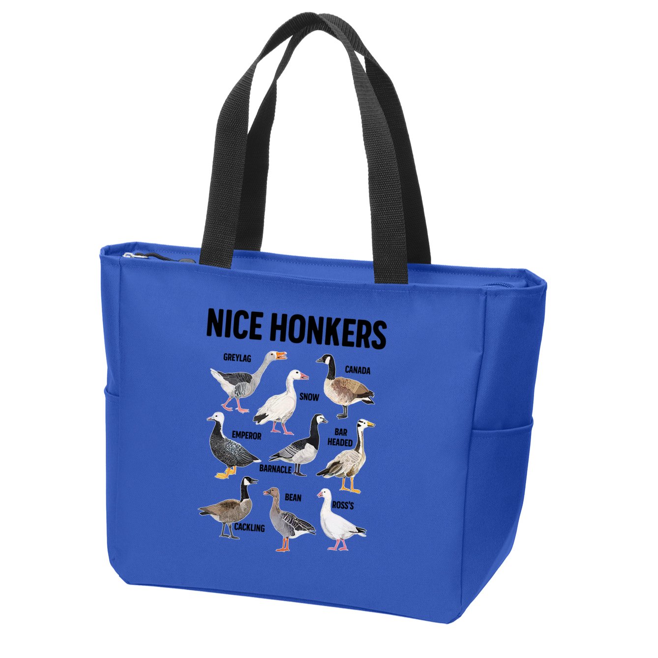 Nice Honker Pun Adult Joke Funny Bird Lover Birdwatcher Gift Zip Tote Bag