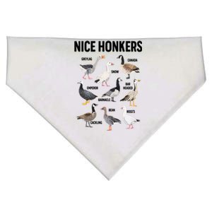 Nice Honker Pun Adult Joke Funny Bird Lover Birdwatcher Gift USA-Made Doggie Bandana