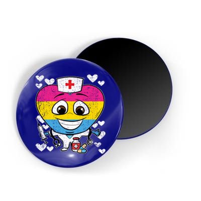 Nurse Heart Pansexual Lgbtq Pride Rn Lpn Nursing Student Gift Magnet