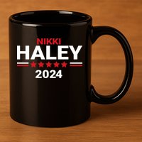Haley For President 2024 Campaign 11oz C Handle Ceramic Mug