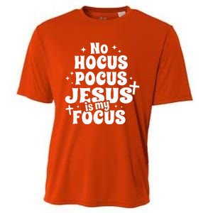 No Hocus Pocus Jesus Is My Focus Cooling Performance Crew T-Shirt