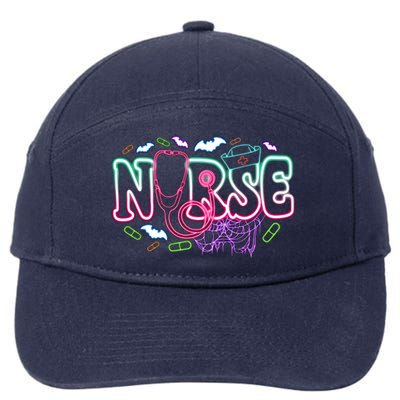 Nurse Halloween Pumpkin Spooky 7-Panel Snapback Hat