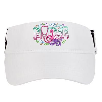 Nurse Halloween Pumpkin Spooky Adult Drive Performance Visor