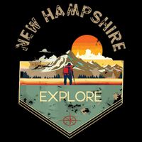 New Hampshire Retro Vintage Hiking Apparel Souvenir Doggie Tank