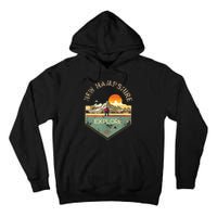 New Hampshire Retro Vintage Hiking Apparel Souvenir Tall Hoodie