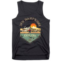 New Hampshire Retro Vintage Hiking Apparel Souvenir Tank Top