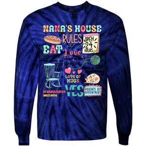 Nanas House Rules Expect To Be Spoiled Tie-Dye Long Sleeve Shirt