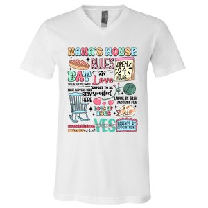 Nanas House Rules Expect To Be Spoiled V-Neck T-Shirt