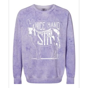 Nice Hand Sir Donkey Poker Funny Gambling Colorblast Crewneck Sweatshirt