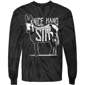 Nice Hand Sir Donkey Poker Funny Gambling Tie-Dye Long Sleeve Shirt