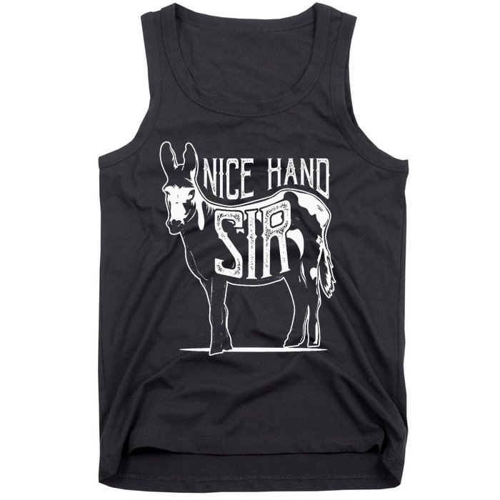 Nice Hand Sir Donkey Poker Funny Gambling Tank Top