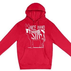 Nice Hand Sir Donkey Poker Funny Gambling Premium Pullover Hoodie