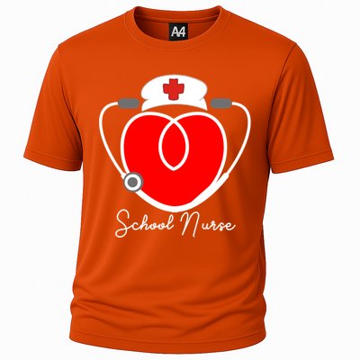 Nurse Heart Stethoscope For School Nurse Halloween Great Gift Cooling Performance Crew T-Shirt